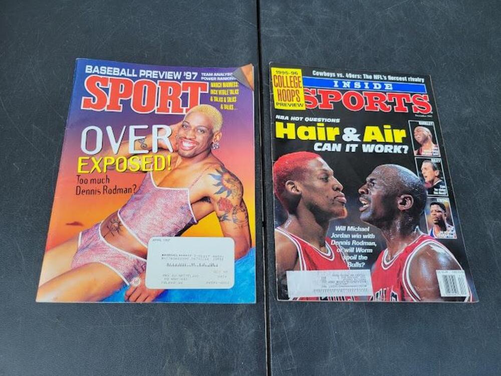 Vintage Sport & Inside Sports Dennis Rodman Michael Jordan NBA Magazines Lot